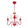 Люстра подвесная красная 3 лампы S12431-3