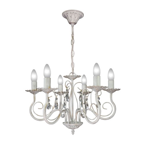 Люстра с хрусталем подвесная 6 плафонов S8005-6